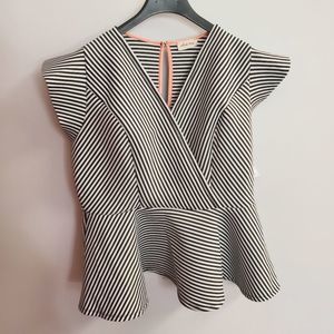 Olive Tree striped neoprene top